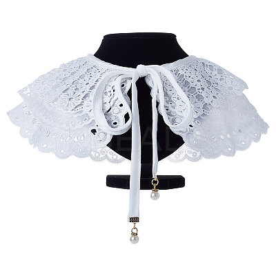 1Pc Detachable Polyester Lace Collars AJEW-GF0007-65-1