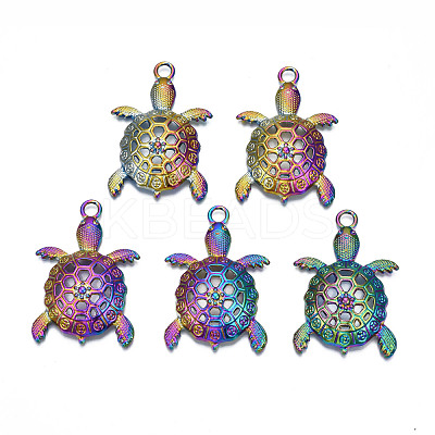 Rainbow Color Alloy Big Pendants PALLOY-N156-194-1