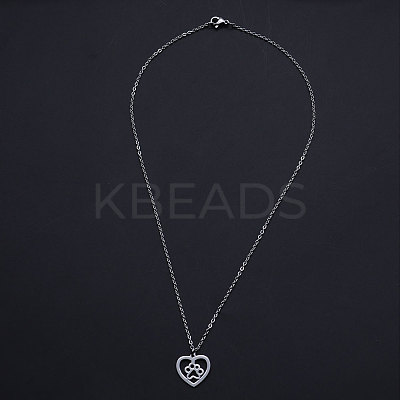 Non-Tarnish 201 Stainless Steel Pendant Necklaces LS-NJEW-S105-JN581-40-1-1