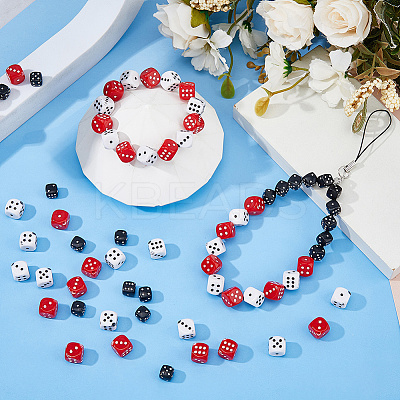 120Pcs 3 Styles Acrylic Beads OACR-DC0001-57-1