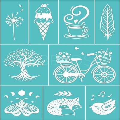 Self-Adhesive Silk Screen Printing Stencil DIY-WH0338-006-1