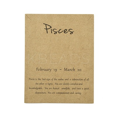 12 Constellation Theme Cardboard Jewelry Display Cards AJEW-TAC0003-10B-1