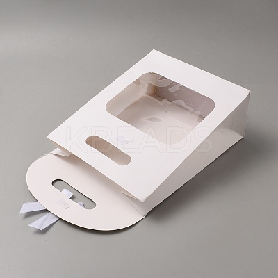 Rectangle Kraft Paper Gift Bags CON-WH0107-04-1