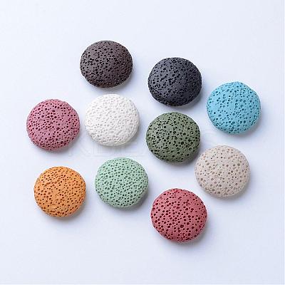 Unwaxed Natural Lava Rock Beads G-F326-M-1