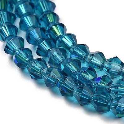 Transparent Electroplate Glass Beads Strands LS-EGLA-A039-T4mm-L01-1