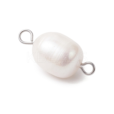 Natural Cultured Freshwater Pearl Links PALLOY-JF04384-02-1