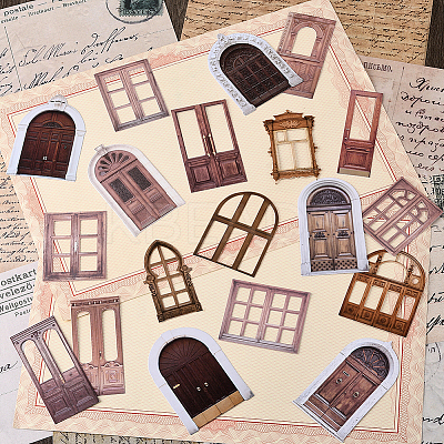 5 Sets 5 Styles Windows Themes Paper Stickers DIY-SP0005-60-1