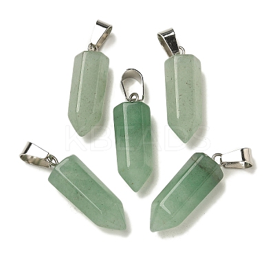 Natural Green Aventurine Pendants G-Z067-07P-13-1
