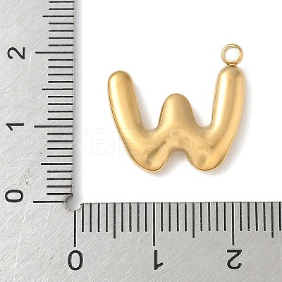 304 Stainless Steel Initial Pendants STAS-S186-12W-G-1