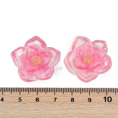Flower Series Resin Cabochons CRES-Q008-01I-1