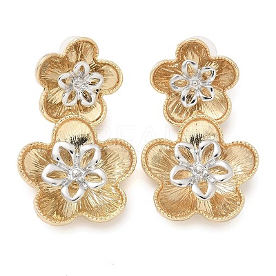 Alloy Stud Earrings EJEW-M092-02G-1