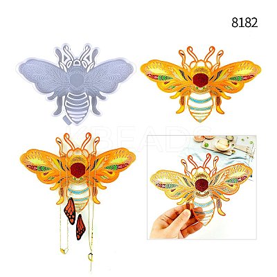 Bee DIY Food Grade Silicone Jewelry Holder Wall Hanging Molds SIMO-PW0004-19-1