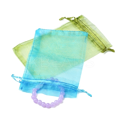 50Pcs Organza Bags Jewellery Storage Pouches Wedding Favour Party Mesh Drawstring Gift OP-FS0001-05A-1