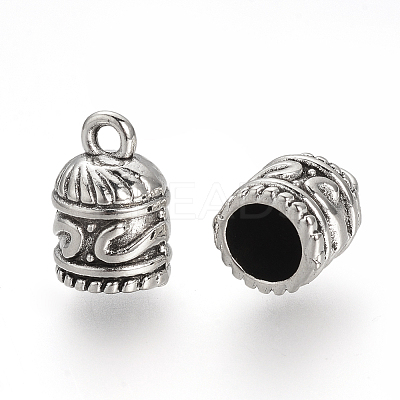 Tibetan Style Alloy Cord Ends LS-X-TIBE-Q075-02AS-LF-1