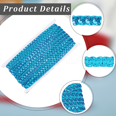 Metallic Braided Lace Trim OCOR-WH20020-24D-1