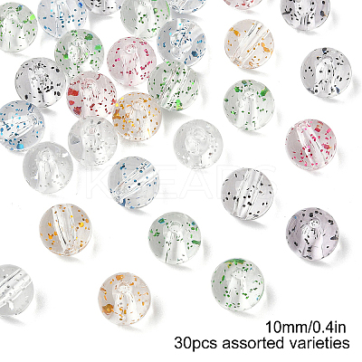 Transparent Acrylic Beads MACR-YW0003-91B-1