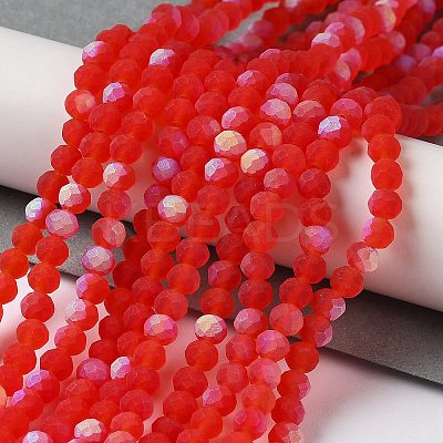Transparent Glass Beads Strands EGLA-A034-T4mm-MB01-1