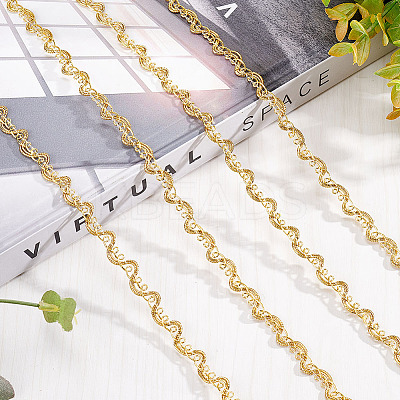 Filigree Corrugated Lace Ribbon OCOR-WH0080-08-1