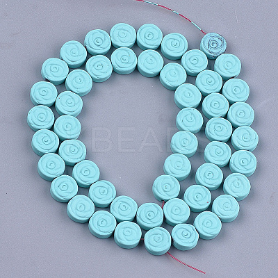 Spray Painted Non-magnetic Synthetic Hematite Beads Strands G-T116-24-08-1
