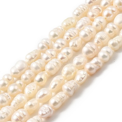 Natural Cultured Freshwater Pearl Beads Strands PEAR-I007-01P-03A-1