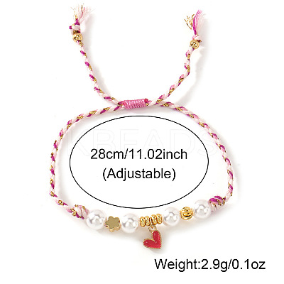 Adjustable Alloy Enamel Charm Bracelets UI4979-1-1