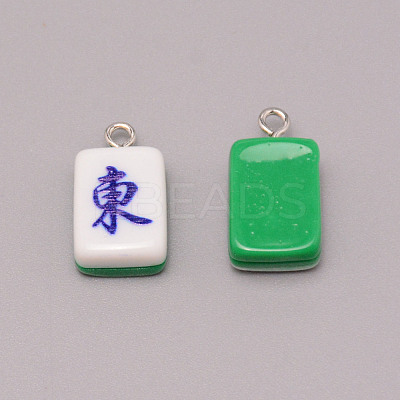 Resin Pendants RESI-WH0025-06-1