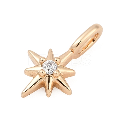 Brass Micro Pave Cubic Zirconia Pendants LS-KK-Q096-04A-G-1