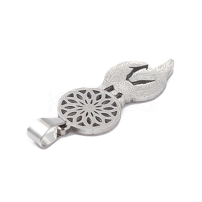 Non-Tarnish 201 Stainless Steel Pendants STAS-D068-02P-1