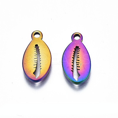 Ion Plating(IP) 201 Stainless Steel Pendants STAS-S119-132-1