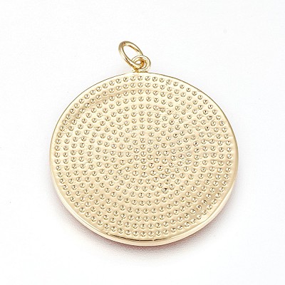 Brass Enamel Pendants LS-ZIRC-L078-069C-NR-1
