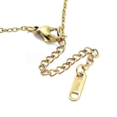 Heart 304 Stainless Steel Pendant Necklaces NJEW-G083-01F-G-1