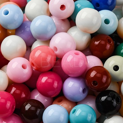 Opaque Acrylic Beads SACR-Q004-02E-1