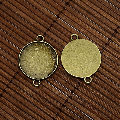 20mm Clear Domed Glass Cabochon Cover for Flat Round DIY Alloy Photo Connector Making DIY-X0107-AB-FF-1