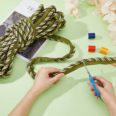 12.5M Polyester Twisted Lip Cord Trim OCOR-WH0071-90B-1