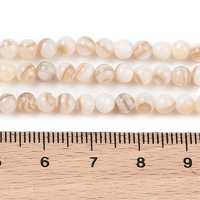 Natural Freshwater Shell Beads Strands SHEL-T011-02-2mm-1