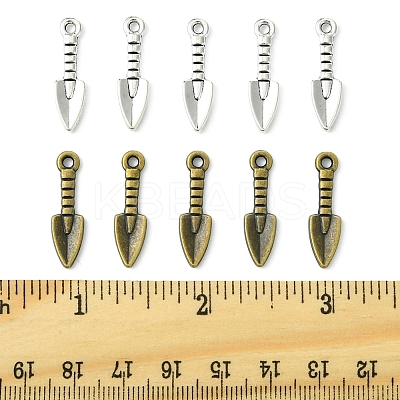 60Pcs 2 Colors Tibetan Style Alloy Pendants TIBEP-FS0001-23-1