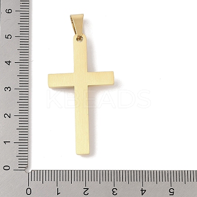 PVD Vacuum Plating 304 Stainless Steel Pendants STAS-M068-17B-G-1