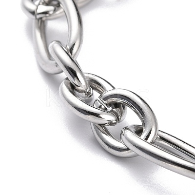Tarnish Resistant 304 Stainless Steel Figaro Chain Bracelets LS-BJEW-E271-05P-1