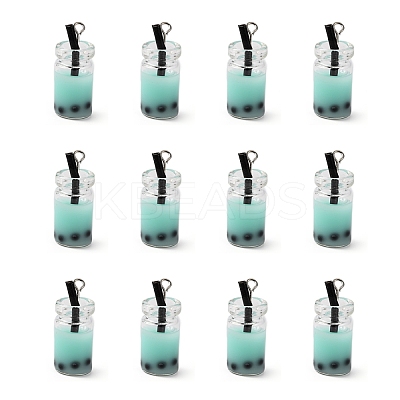 Glass Bottle Pendants X-CRES-N017-03D-1