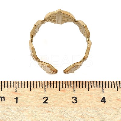 304 Stainless Steel Open Cuff Rings for Women LS-RJEW-U060-01H-G-1