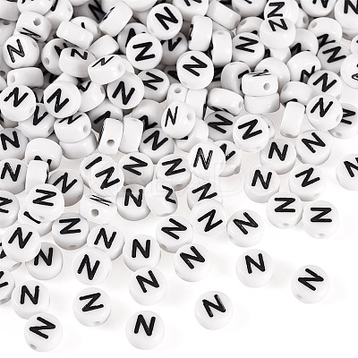 500Pcs Acrylic Beads SACR-TA0001-55N-1