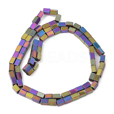 Electroplated Synthetic Magnetic Hematite Beads Strands G-A263-C01-02-1