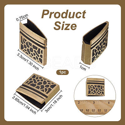 Brass Habaki Collar Clip for Japanese Sword Blade AJEW-WH0606-93B-1