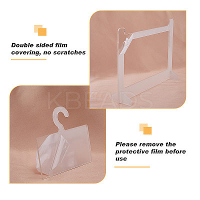 Transparent Acrylic Mini Photocard Hanger Rack ODIS-WH0002-47-1