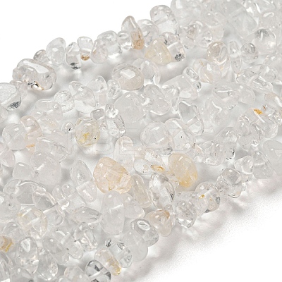 Natural Quartz Crystal Chip Beads Strands X-G-M205-01A-1