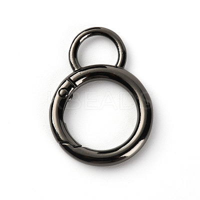 (Clearance Sale)Zinc Alloy Spring Gate Ring Clasps LS-PALLOY-WH0085-43D-1