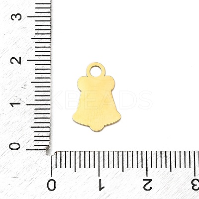 Christmas 304 Stainless Steel Enamel Charms STAS-I356-02G-07-1
