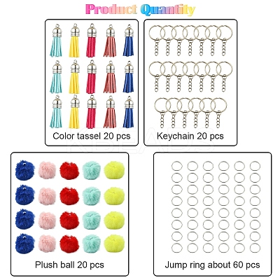 DIY Keychain Making Kits DIY-YW0012-85-1