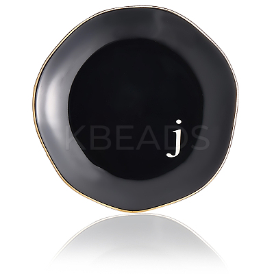 Round Ceramic Jewelry Dish AJEW-WH20067-015A-1
