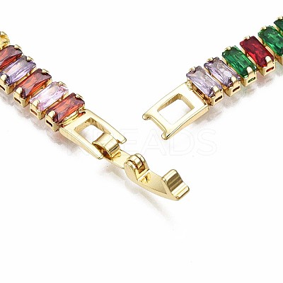 Cubic Zirconia Classic Tennis Bracelet X-ZIRC-S067-073I-NF-1